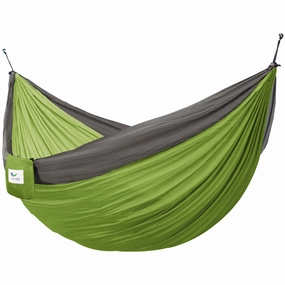 Parachute Camping Hammock - Apple & Storm outdoor hammock with stand and canopy