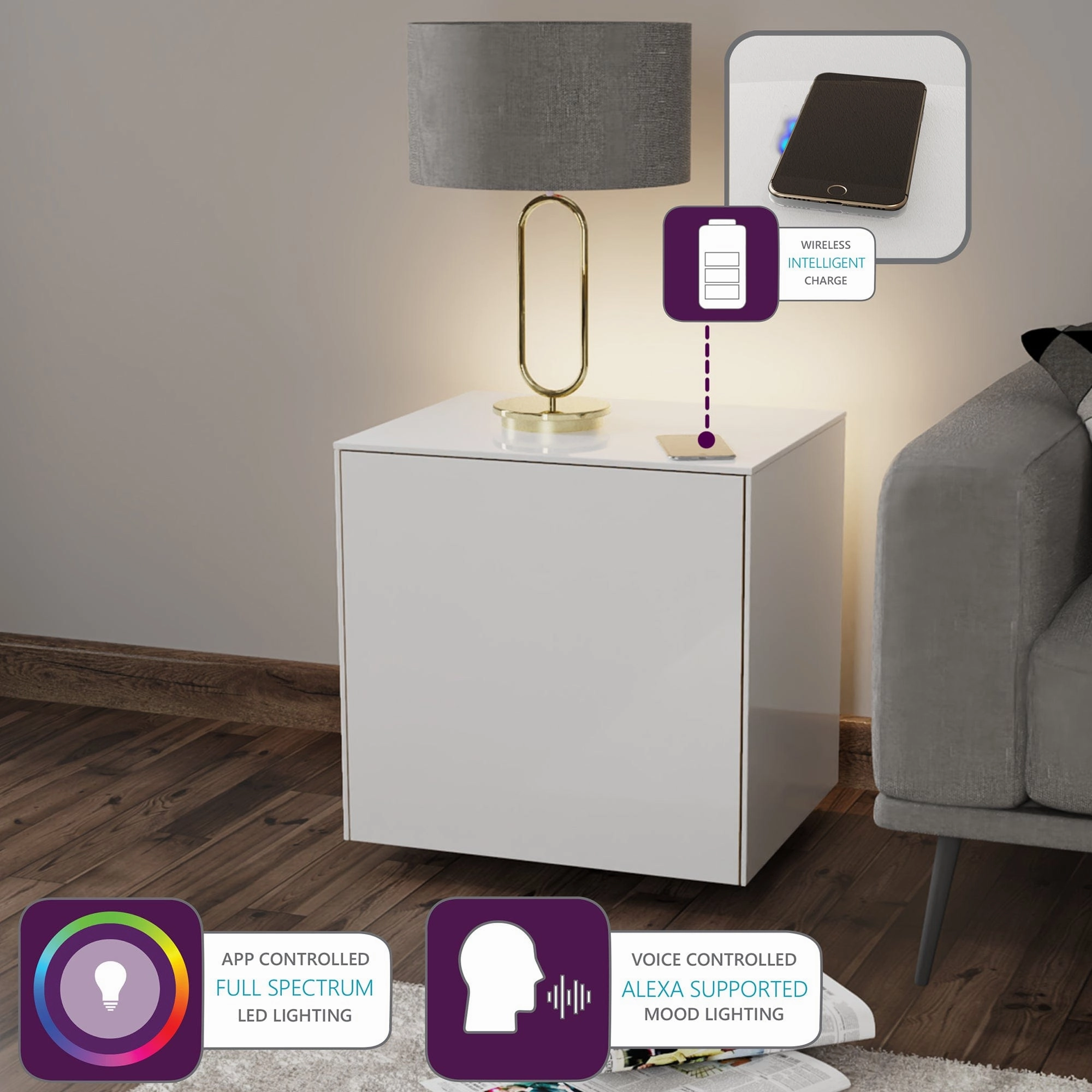 Paragon - Lamp Table In High Gloss