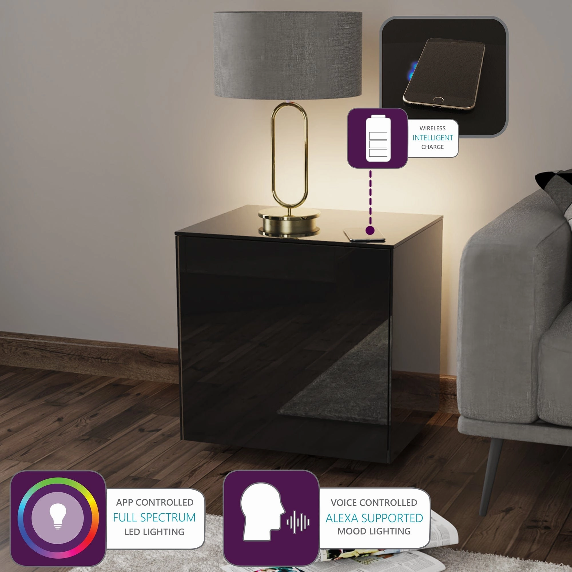 Paragon - Lamp Table In High Gloss