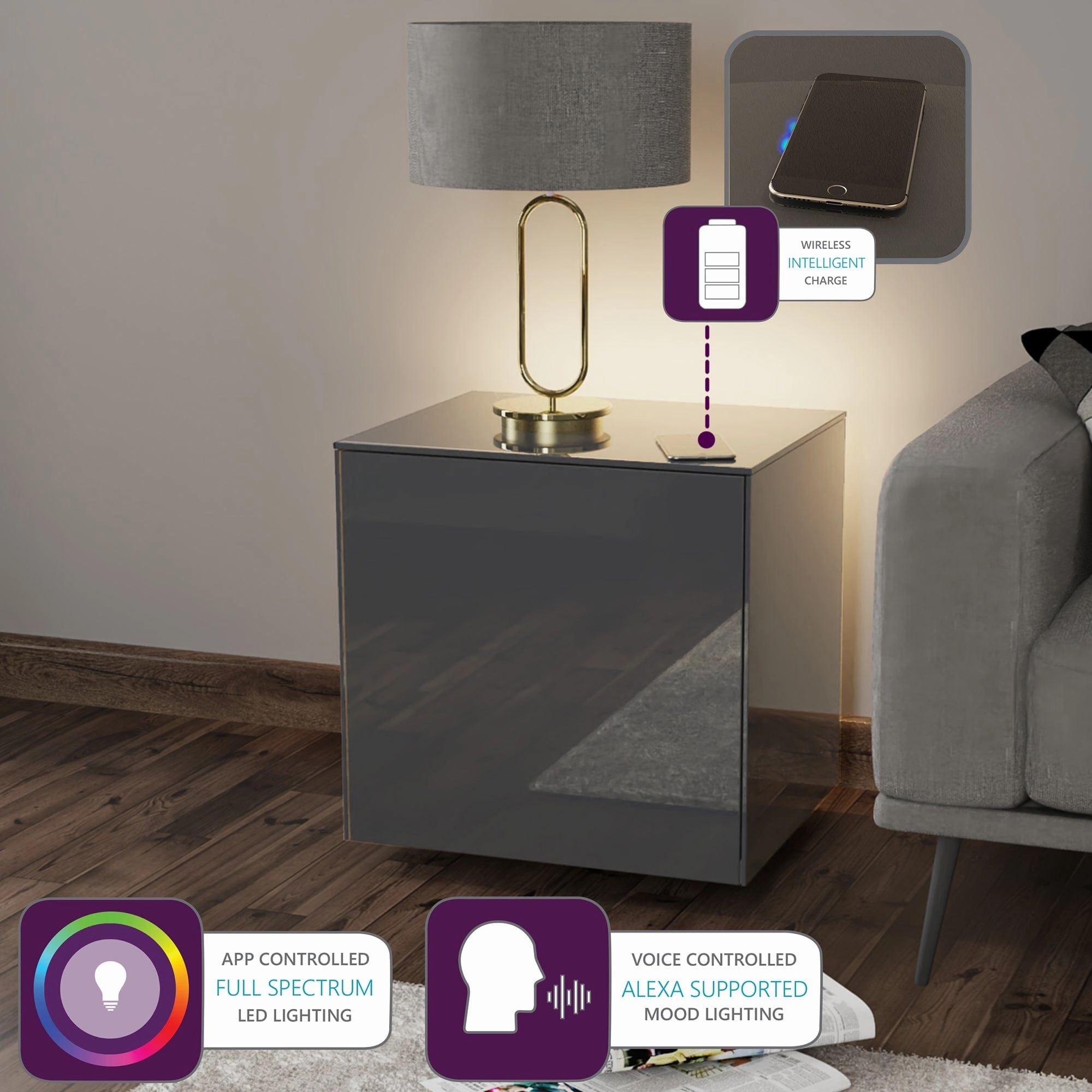 Paragon - Lamp Table In High Gloss