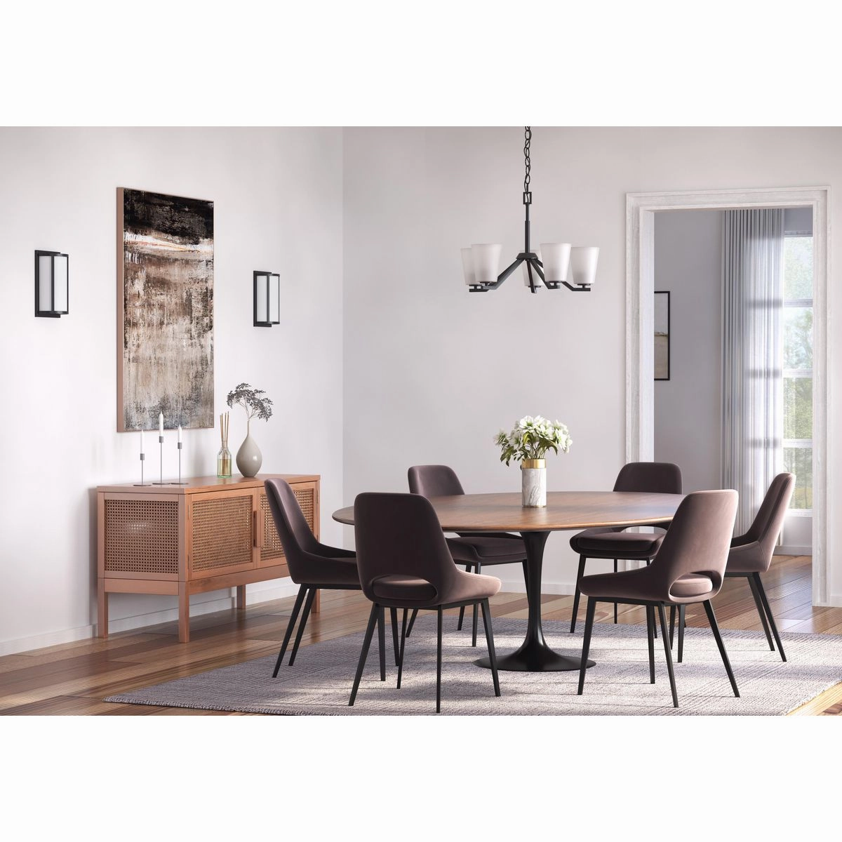 Parkhurst Two Light Wall Sconce Matte Black