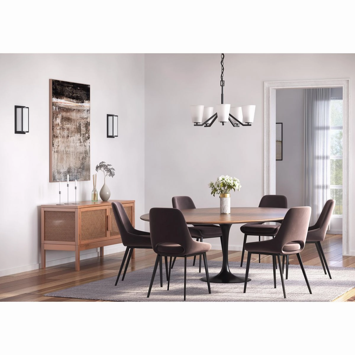 Parkhurst Two Light Wall Sconce Matte Black