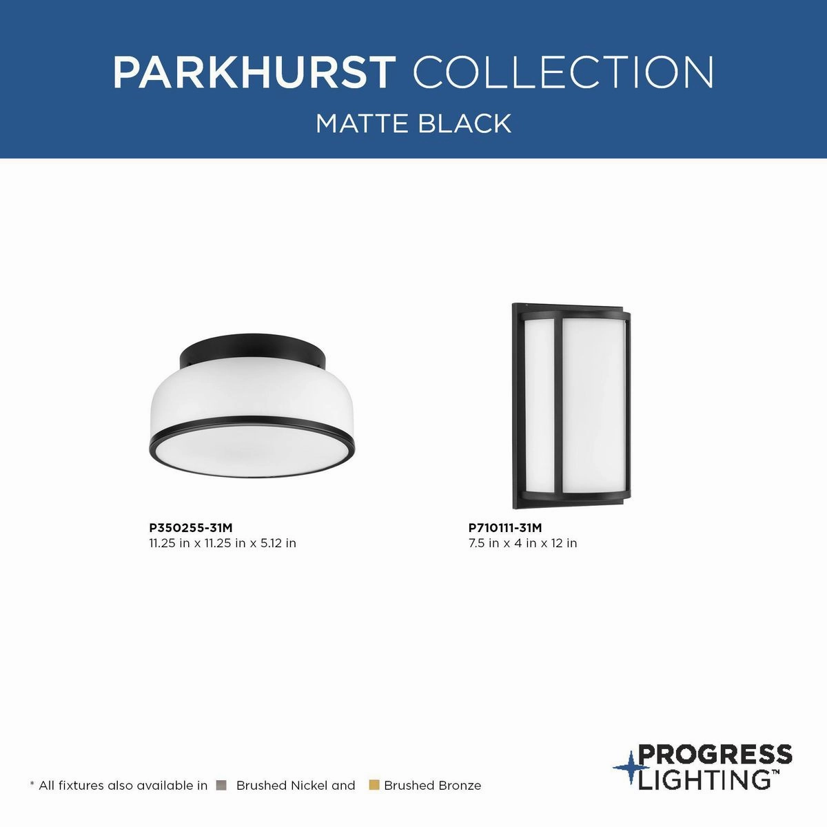 Parkhurst Two Light Wall Sconce Matte Black