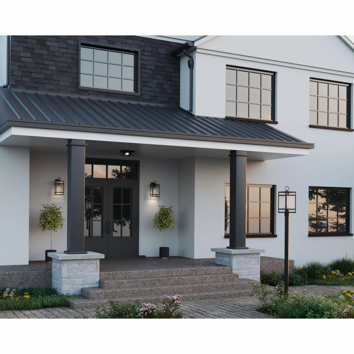 Parrish 2-Light Outdoor Flush Mount