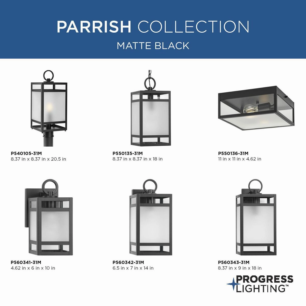 Parrish 2-Light Outdoor Flush Mount
