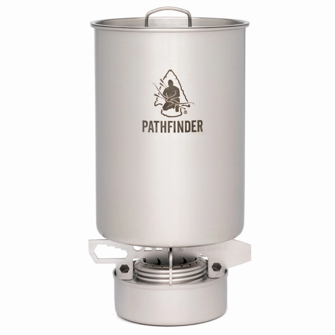 Pathfinder Alcohol Stove & Stove Stand COMBO