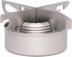 Pathfinder Alcohol Stove & Stove Stand COMBO professional grade outdoor cooking tools