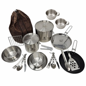 Pathfinder Woodland Chef Kit Pro professional grade outdoor cooking tools