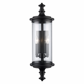 PathLume Two Light Outdoor Wall Lantern BlackOutdoor wall sconces with motion sensor