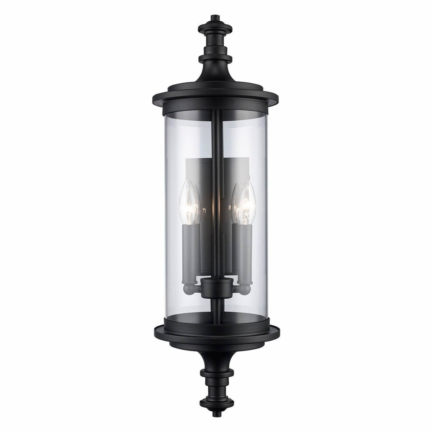 PathLume Two Light Outdoor Wall Lantern BlackOutdoor wall sconces with motion sensor