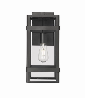 Payton One Light Outdoor Wall Sconce Powder Coated BlackOutdoor wall sconces with motion sensor