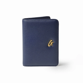 Pebble Passport Holder - Navy GiftWorthy Sale