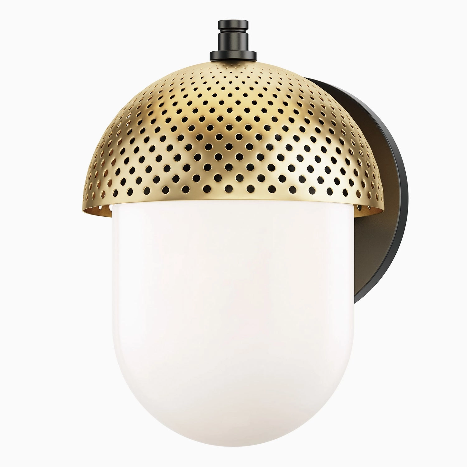 Perf Outdoor One Light Outdoor Wall Sconce Black / GoldOutdoor wall sconces with motion sensor