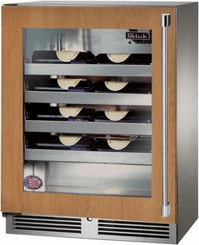 Perlick 24 inch Signature Series 20 Bottle Wine Cooler HH24WO-4-4 outdoor beverage cooler with wheels