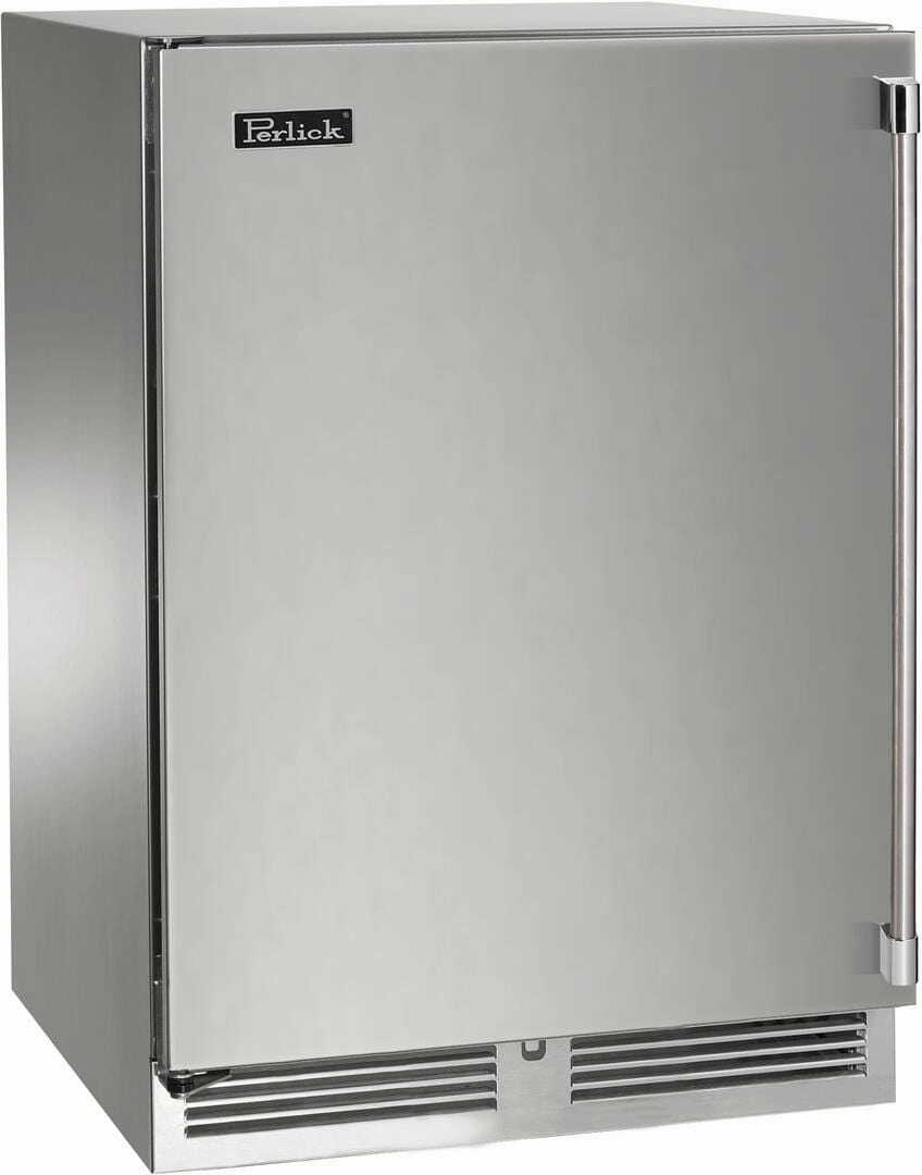 Perlick 24 inch Signature Series 5.2 cu ft  Beverage Center HP24BO-4-1 outdoor beverage cooler with wheels