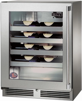 Perlick 24 inch Signature Series Built-In Wine Cooler HH24WM-4-3 outdoor beverage cooler with wheels