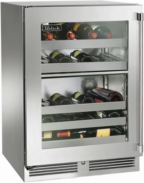 Perlick 24 inch Signature Series Built-In Wine Cooler HP24DM-4-3 outdoor beverage cooler with wheels