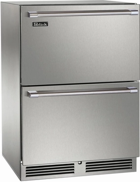 Perlick 24-Inch Signature Series Outdoor Built-In Counter Depth Drawer Refrigerator with 5.2 cu. ft. Capacity in Stainless Steel HP24RM-4-5 outdoor beverage cooler with wheels