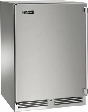 Perlick 24" Signature Series Outdoor Built-In Beverage Center with 5 cu. ft. Capacity Dual Zone in Stainless Steel HP24CM-4-1 outdoor beverage cooler with wheels