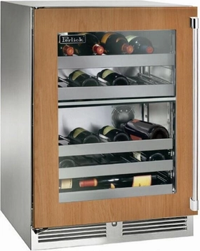 Perlick 24 Signature Series Built-In Wine Cooler HP24DM-4-4 outdoor beverage cooler with wheels