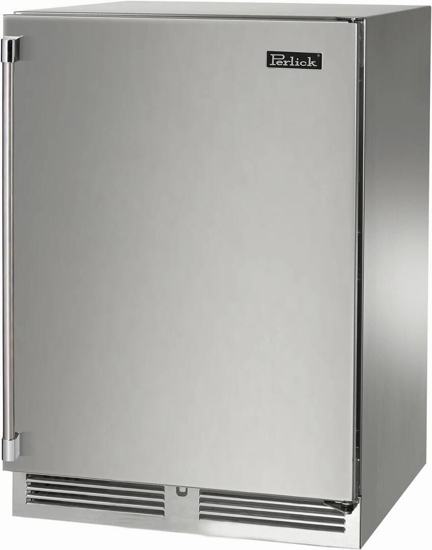 Perlick Signature Series 24" Built-In Wine Cooler with 45 Bottle Capacity Single Zone with Solid Door in Stainless Steel HP24WM-4-1