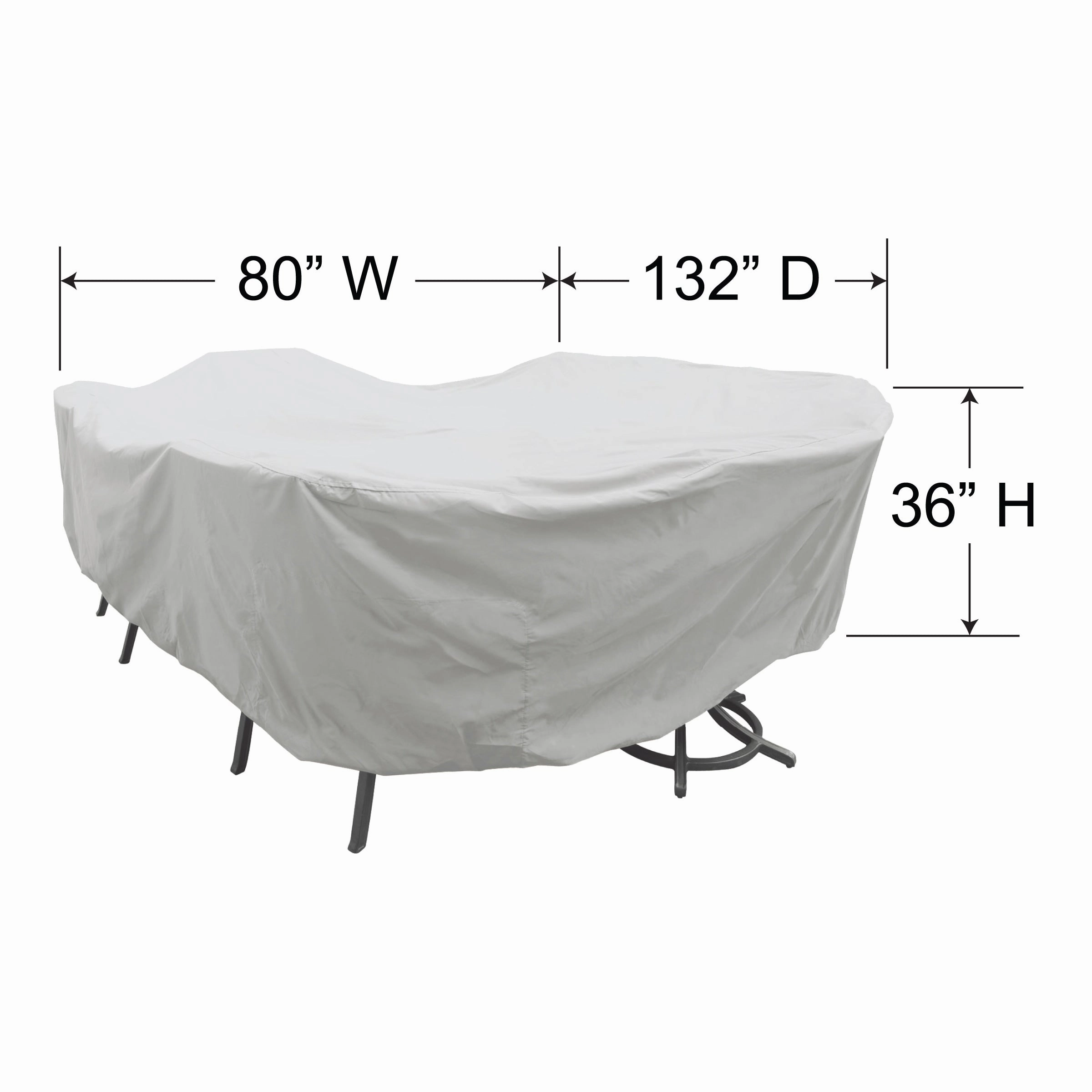 PFC596 - Large Rectangle Dining Table & Chairs Cover
