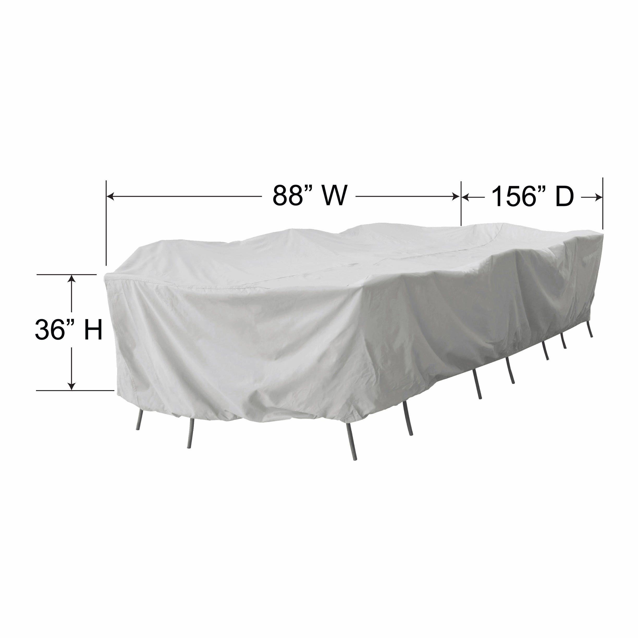 PFC598 - X-Large Rectangle Dining Table & Chairs Cover