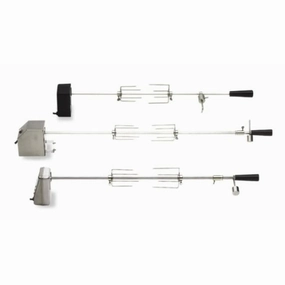 PGS Grills Newport Rotisserie Set Super Motor RK27Stainless steel BBQ tool set
