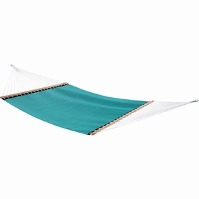Phifer Poolside Spreader Bar Hammock - Blue Hawaii outdoor hammock with stand and canopy