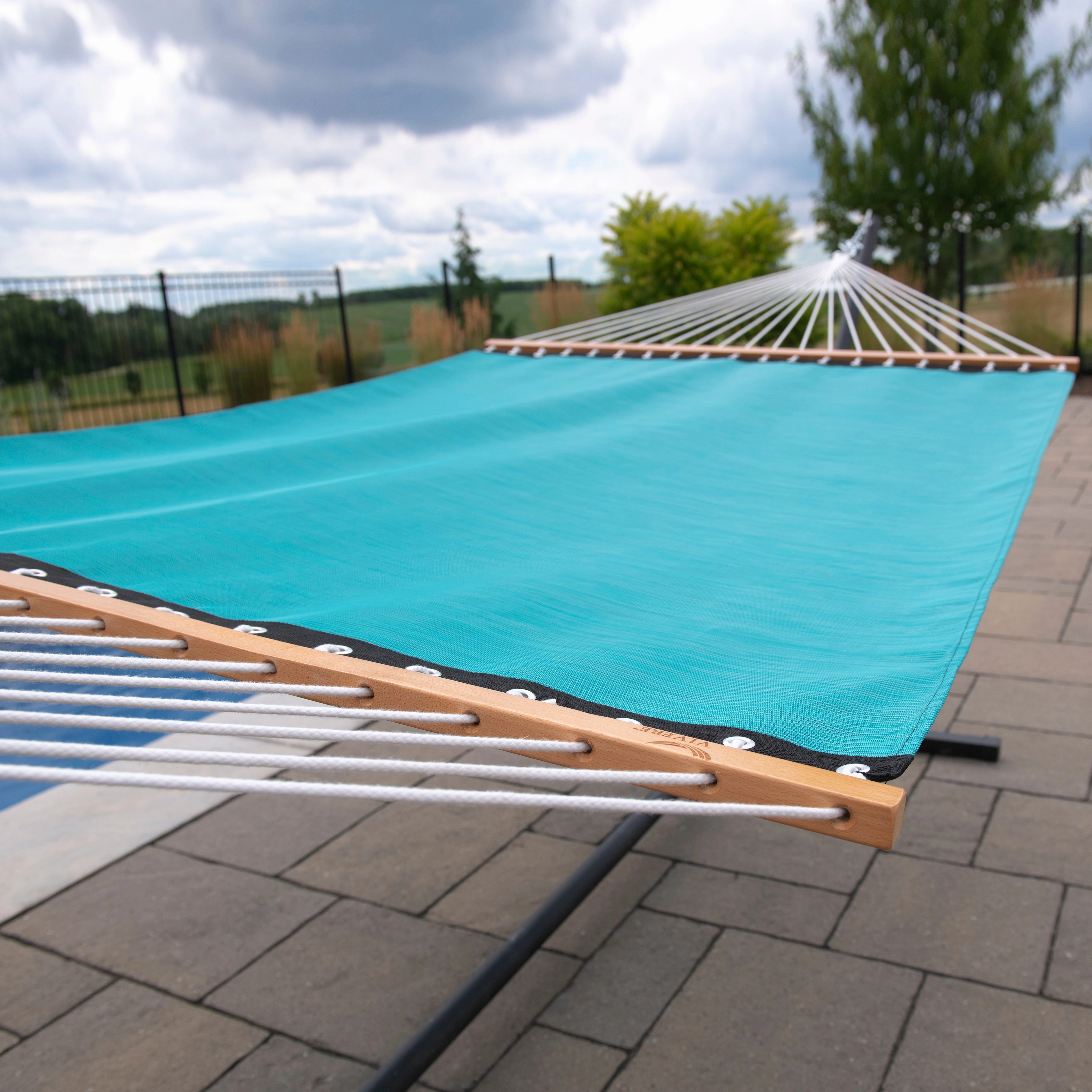 Phifer Poolside Spreader Bar Hammock - Blue Hawaii