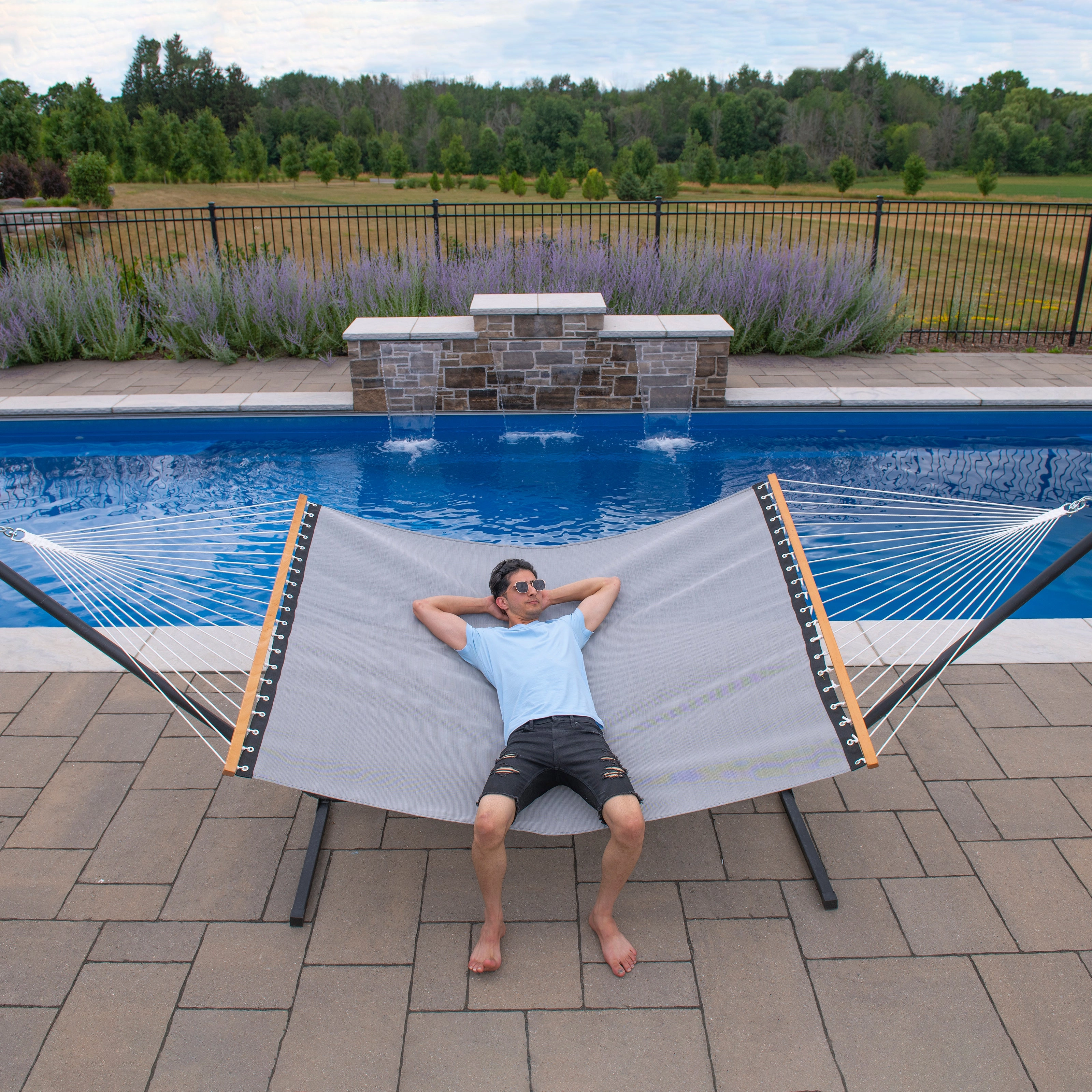 Phifer Poolside Spreader Bar Hammock - Haven