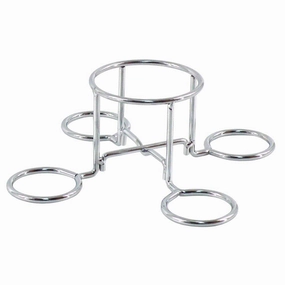 Phoenix Grills Nickel Plated Steel Beer Can Chicken Roster CCRStainless steel BBQ tool set