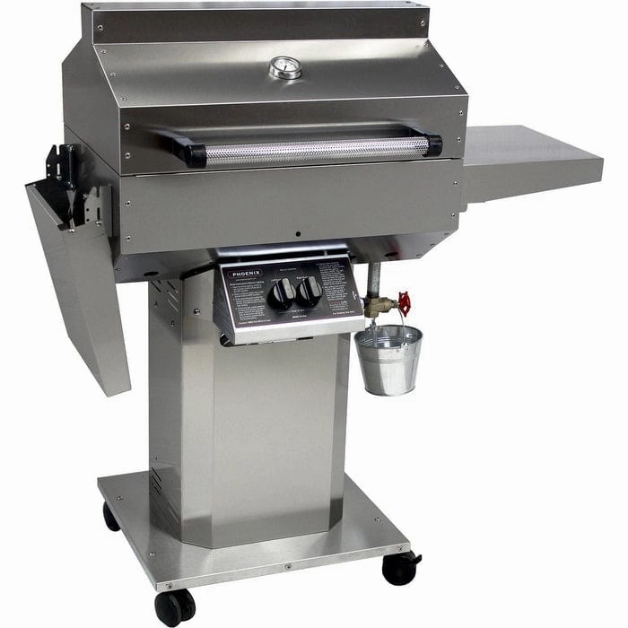 Phoenix Portable 53" Fabricated Stainless Steel Freestanding Grill SDRIVDD large capacity charcoal BBQ grills