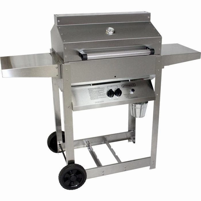 Phoenix Portable 54" Fabricated Stainless Steel Freestanding Grill SDRIV4LDD large capacity charcoal BBQ grills
