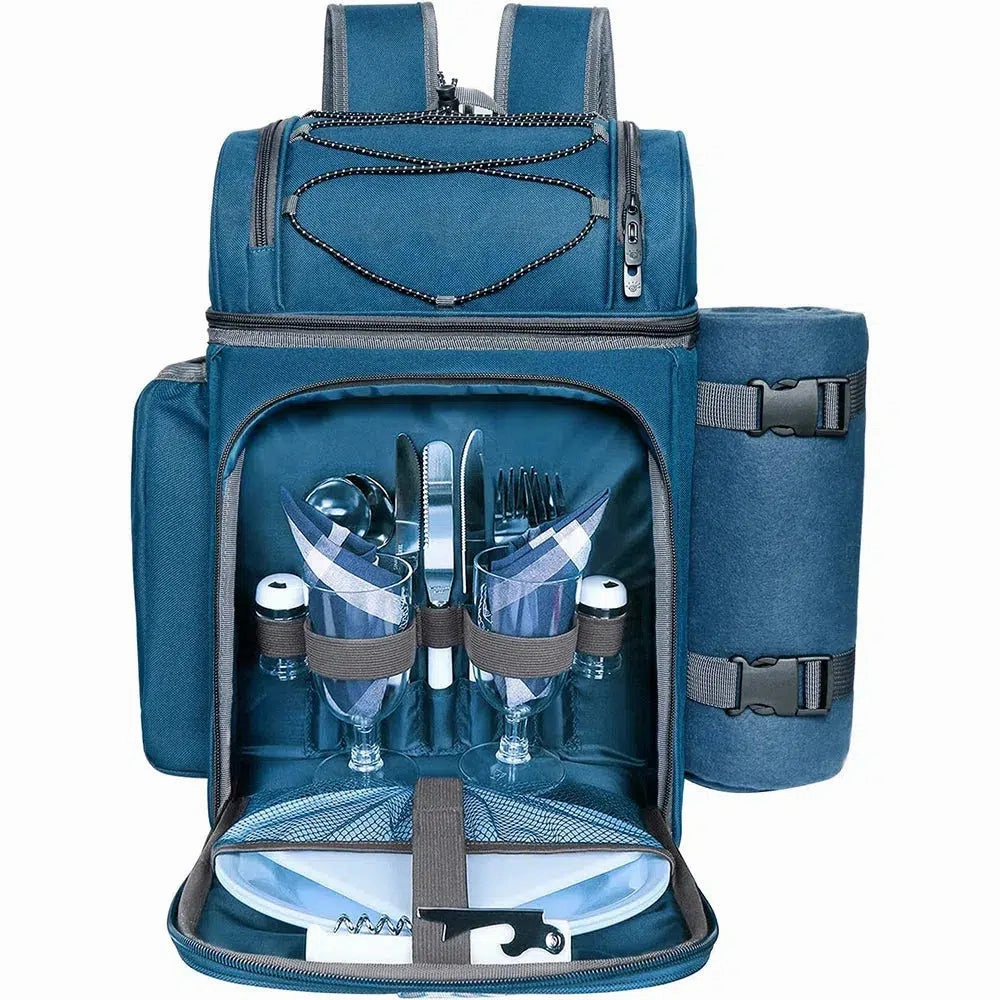 Big Hot Sale Hot Price Drop Picnic Set Backpack With Insulated Cooler For Two