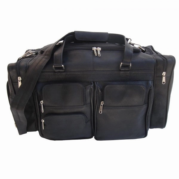 Online Exclusive Savings Piel Leather 20" Duffel Bag With Pockets