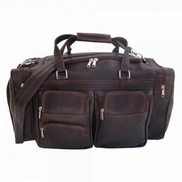 Piel Leather 20" Duffel Bag With Pockets Big Savings Event Hot Pick of the Day
