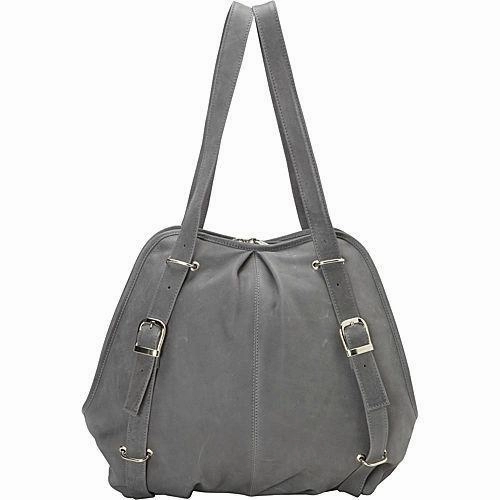 Piel Leather Convertible Buckle Backpack/Shoulder Bag Daily Hot Deal