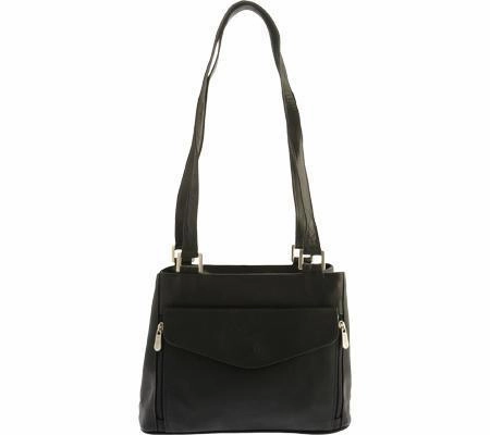 Piel Leather Double Compartment Shoulder Bag Weekend Sale Special