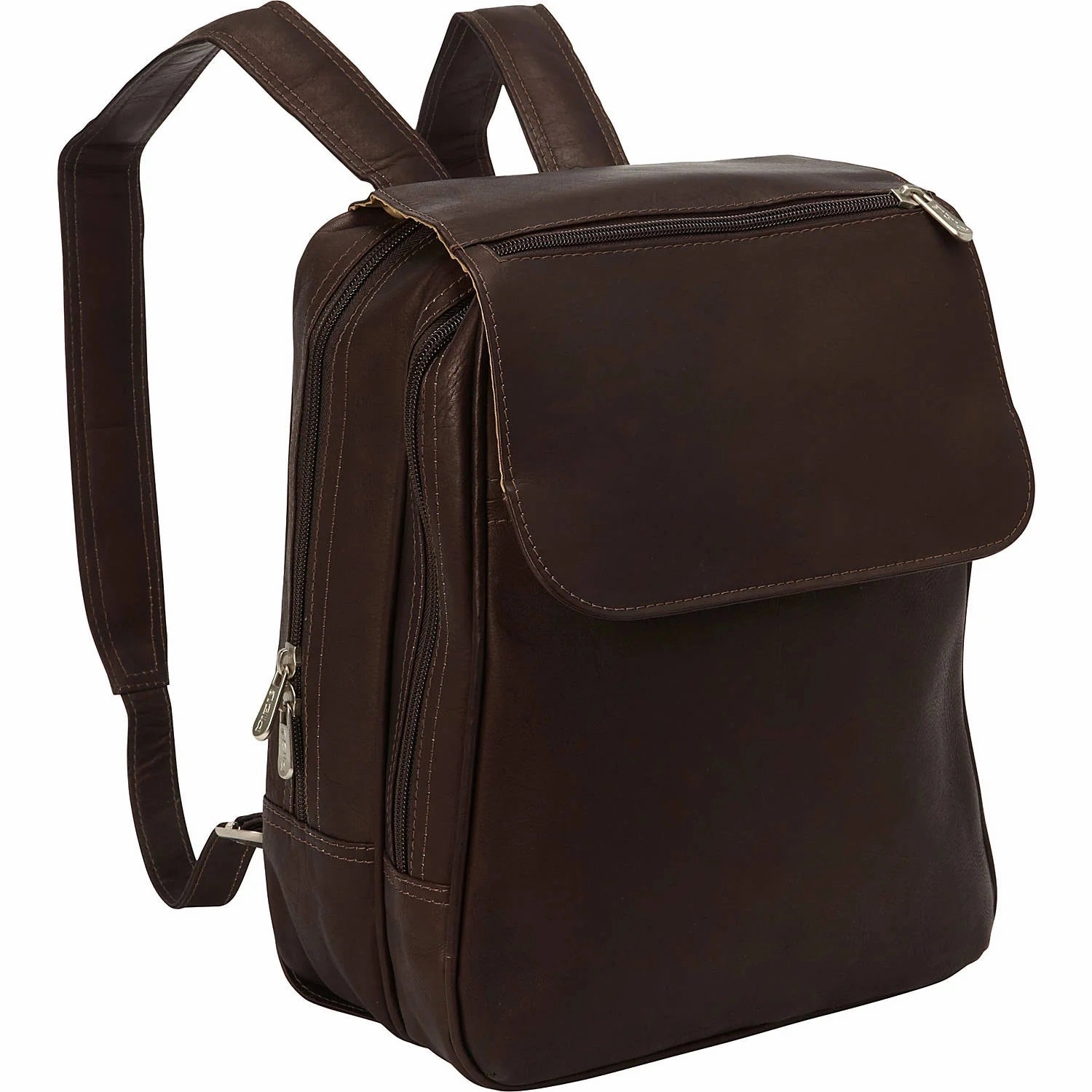 Daily Deal Frenzy Piel Leather Flap Over Tablet Backpack