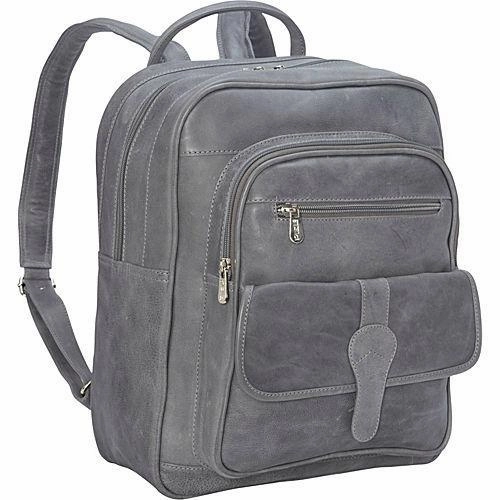 Mega Savings Now Piel Leather Medium Buckle Flap Backpack