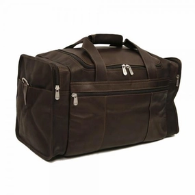 Piel Leather Travel Duffel With Side Pockets Assorted Colors Special Online Offer