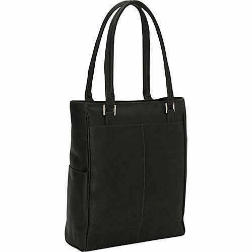 Piel Leather Vertical Laptop Tote Mega Discount Event