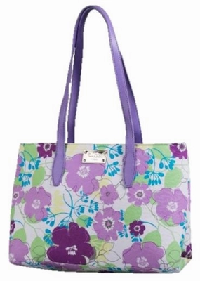 Pierre Cardin Aasha Floral Tote Handbag | Lilac Special Price Today Todays Special Savings