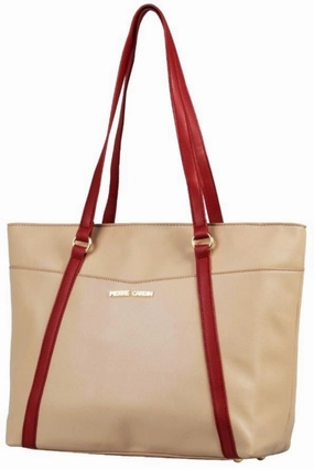 Dont Miss Hot Deals Pierre Cardin Camilla Classic Tote Handbag | Tan