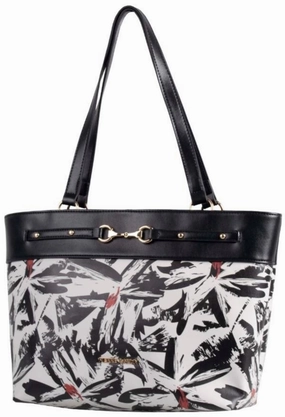 Pierre Cardin Kelly Floral Tote Handbag | Grey Black MustHave Items Best Deal Alert
