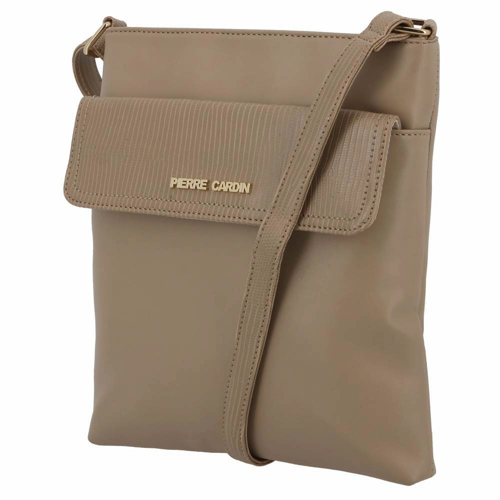 Pierre Cardin Londi Textured Trim Crossbody | Stone Hot Offer Event Steal Todays Offer
