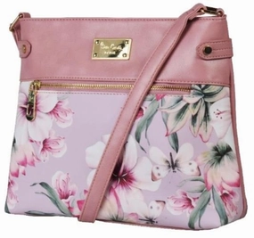 Daily Hot Deal Limited Time Sale Pierre Cardin Rosabella Floral Crossbody Bag | Pink