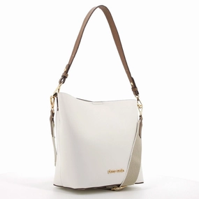 Dont Miss Hot Deals Hot Sale Today Pierre Cardin Stella Bucket Bag | White