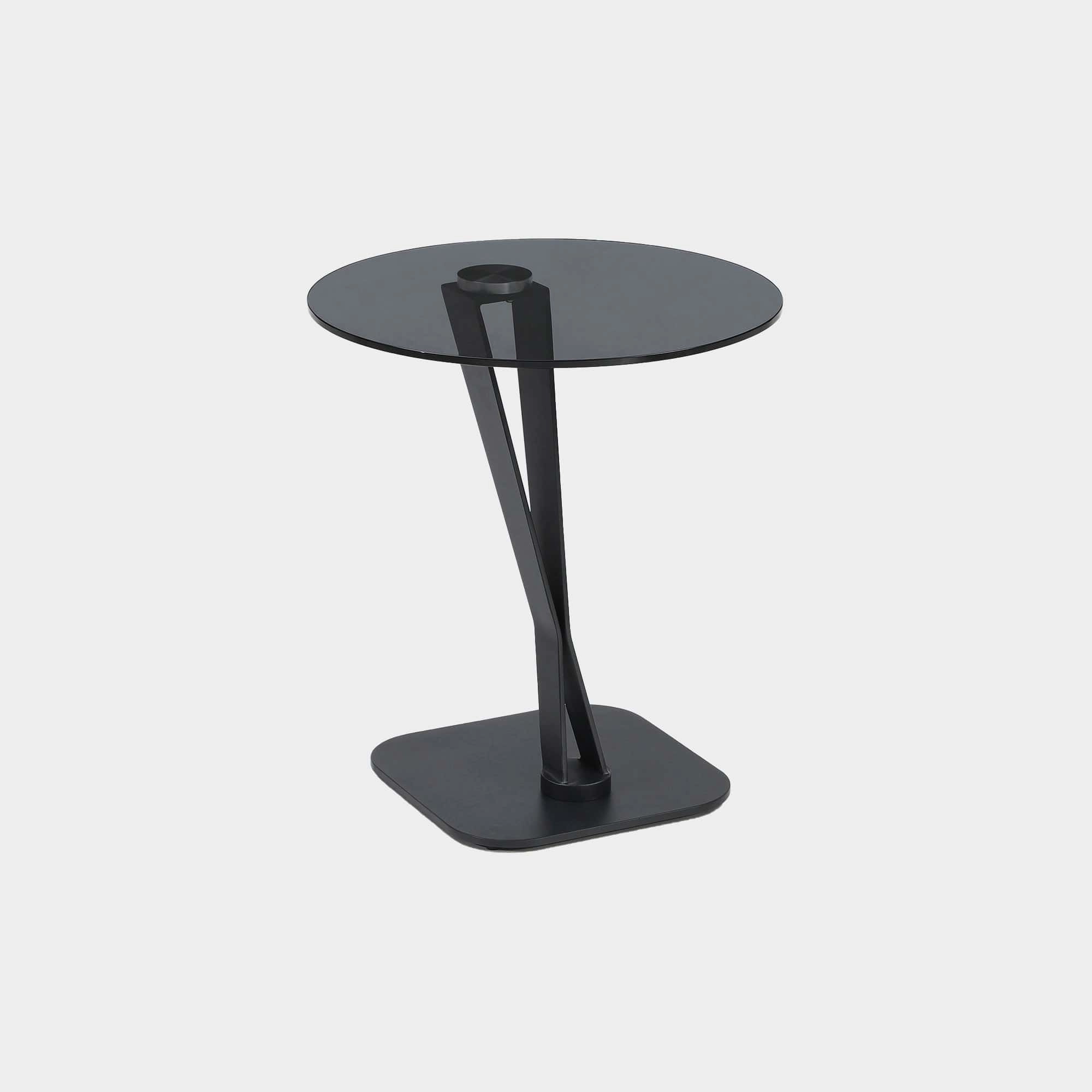 Plato - Lamp Table Smoked Glassoutdoor side table for patio furniture